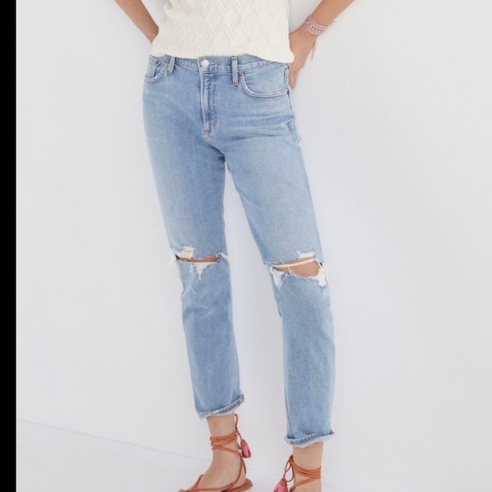 Agolde Toni Mid rise straight jean